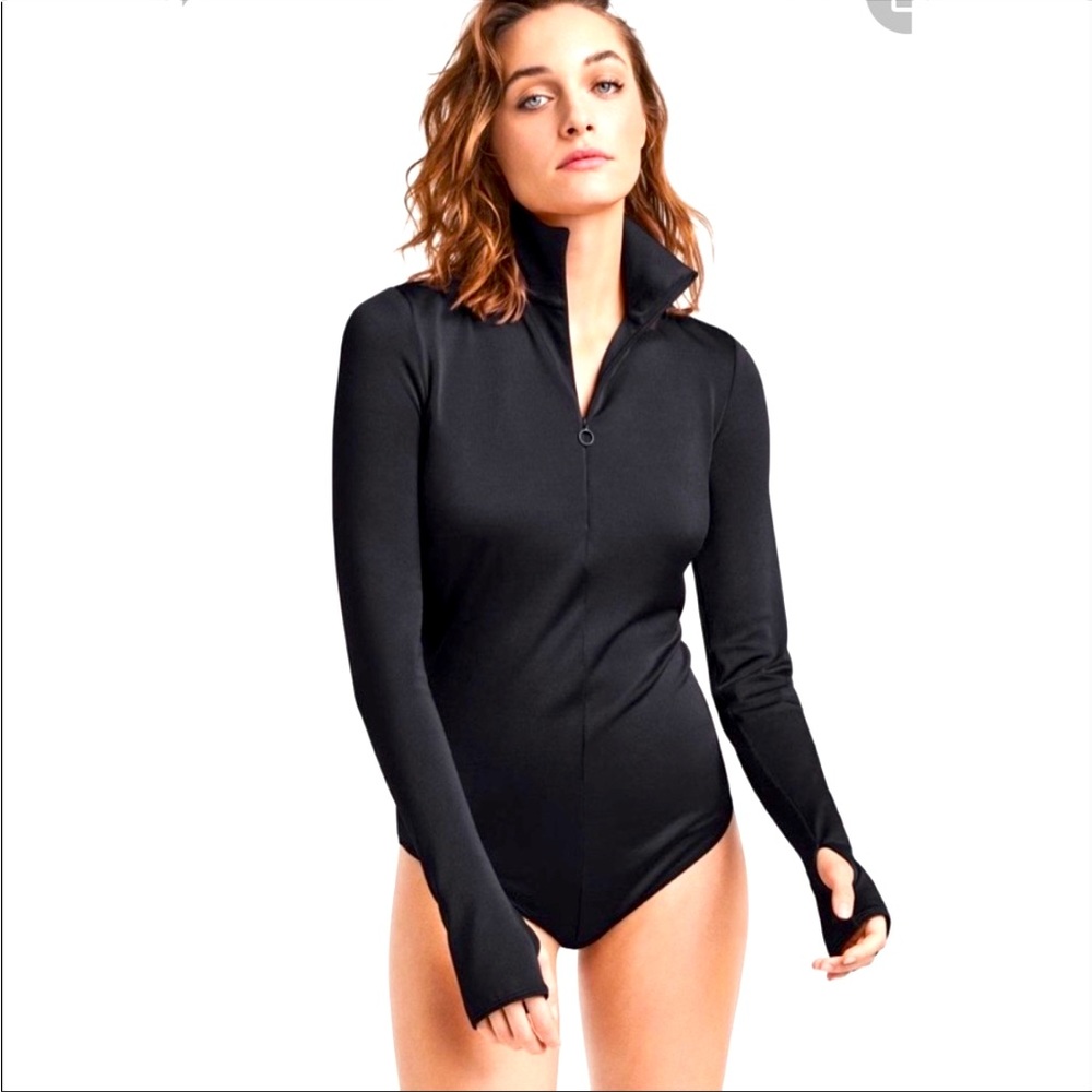Wolford NWT Shimmering Glass String Body - Black size XS